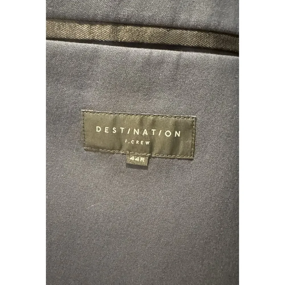 J Crew Men’s Destination Performance Stretch Navy Blue Size‎ 44R Blazer Classic